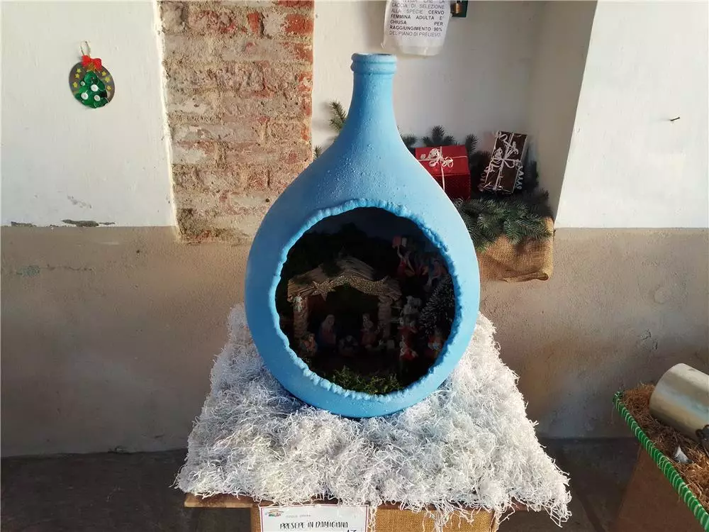 presepe in damigiana